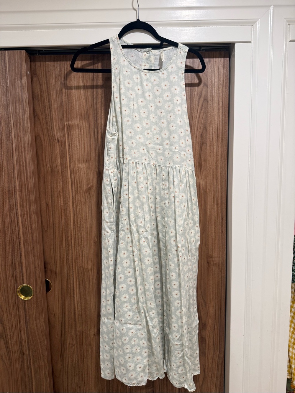 Rylee + Cru Light Mint Daisy Maxi Dress M